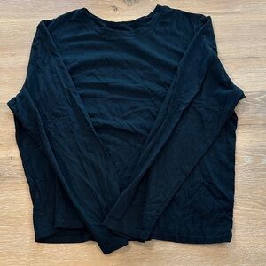 Classic Black Long Sleeve Top